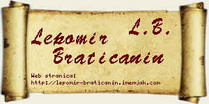 Lepomir Bratičanin vizit kartica